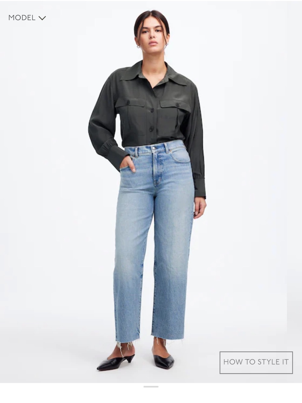 NWOT Madewell perfect vintage wide leg crop size 26